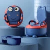 Froadp Pot Bébé Toilette Portable Pot D'entraînement Pour Enfants Avec PU Sièges De Toilettes & Couvercle à Motif Grenouille (51cm Haute, Bleu) -Geberit || Grohe || ALLIBERT Soldes 65112589 1