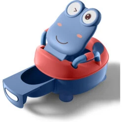 Froadp Pot Bébé Toilette Portable Pot D'entraînement Pour Enfants Avec PU Sièges De Toilettes & Couvercle à Motif Grenouille (51cm Haute, Bleu) -Geberit || Grohe || ALLIBERT Soldes 65112589 3