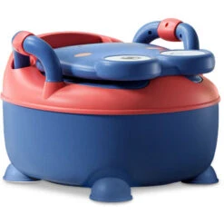 Froadp Pot Bébé Toilette Portable Pot D'entraînement Pour Enfants Avec PU Sièges De Toilettes & Couvercle à Motif Grenouille (51cm Haute, Bleu) -Geberit || Grohe || ALLIBERT Soldes 65112589 5
