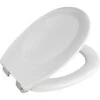 WENKO Abattant WC Avec Frein De Chute 'Easy Close' Savio, Fixation Plastique Chromé, Antibactérien, Duroplast, 35 X 44.5 Cm, Blanc -Geberit || Grohe || ALLIBERT Soldes 6578051 1