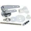 WENKO Fixation Abattant WC, Pièce Détachée Pour Abattant WC WENKO Avec Fixation Inox, Kit De 12 Fixations Pour Abattant WC, Zinc Moulé Sous Pression, Chromé -Geberit || Grohe || ALLIBERT Soldes 6578498 1