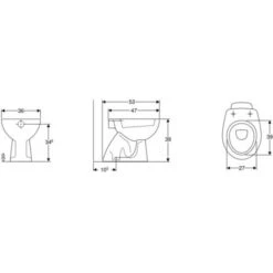 Geberit Colibrì Cuvette De WC Au Sol Chasse D'eau Verticale Salle De Bains Appareils Sanitaires 7 Geberit Colibrì Cuvette De WC Au Sol Chasse D'eau Verticale Salle De Bains Appareils Sanitaires -Geberit || Grohe || ALLIBERT Soldes 67478979 3