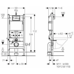 Geberit Pack Autoportant Bati-support Duofix + WC Suspendu Vitra Integra Avec Abattant + Plaque Blanche ( Vitra IntegraClassicGebX) -Geberit || Grohe || ALLIBERT Soldes 67945604 5
