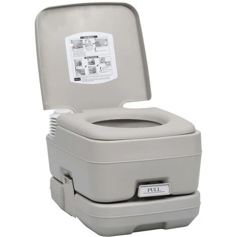 LangRay Toilette Portable De Camping Gris 10+10 L 7 LangRay Toilette Portable De Camping Gris 10+10 L – Image 5