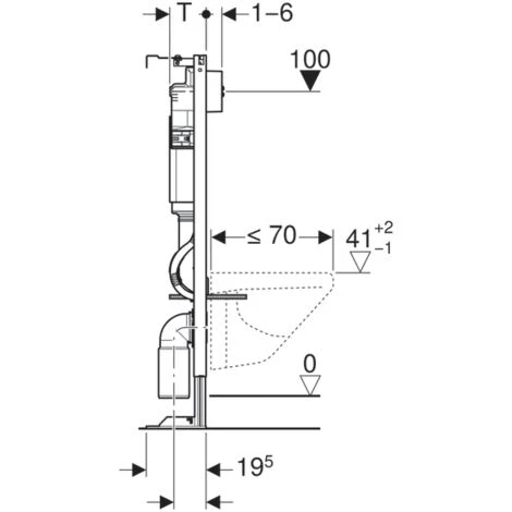 Bâti Support WC Suspendu GEBERIT Duofix Delta Autoportant - 457.565.00.2 3 Bâti Support WC Suspendu GEBERIT Duofix Delta Autoportant - 457.565.00.2