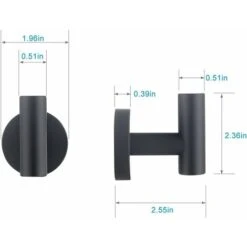 Crochets Porte-serviettes Pour Salle De Bain Doré Sus304 En Acier Inoxydable Lourd Porte Peignoir Patère Adapté Pour Cuisine éponge Hôtel Piscine Rond 2 Pièces - Or -Geberit || Grohe || ALLIBERT Soldes 69301025 5