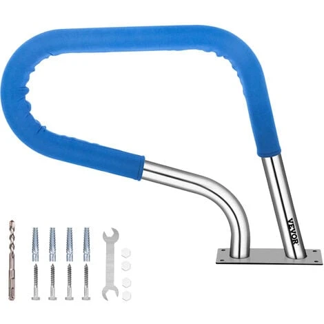 VEVOR Rampe Piscine Inox Barre D'Appui Rail Avec Housse Poignée 76,2x55,8 Cm 3 VEVOR Rampe Piscine Inox Barre D'Appui Rail Avec Housse Poignée 76,2x55,8 Cm