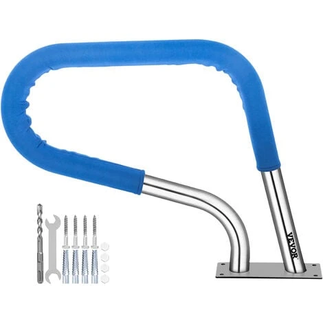 VEVOR Rampe Piscine Inox Barre D'Appui Rail Avec Housse Poignée 81,2x58,4 Cm 3 VEVOR Rampe Piscine Inox Barre D'Appui Rail Avec Housse Poignée 81,2x58,4 Cm