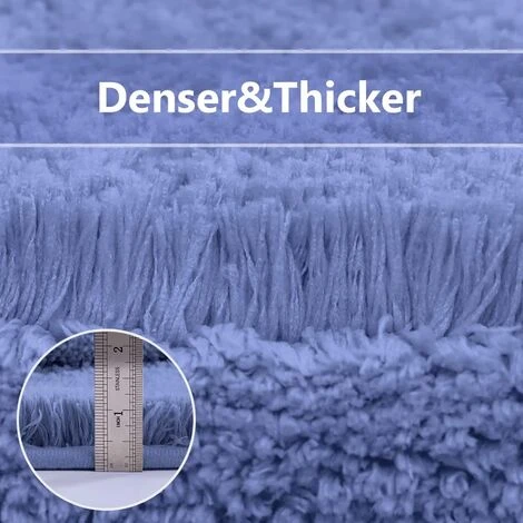 ZOLGINAH Tapis Contour WC Antidérapant Tapis De Toilette WC Épaissi Tapis WC Absorbant Tapis Salle De Bain Ultra Doux En Microfibre, Séchage Rapide, Lavable En Machine - 50 X 60cm (Wedgewood) 4 ZOLGINAH Tapis Contour WC Antidérapant Tapis De Toilette WC Épaissi Tapis WC Absorbant Tapis Salle De Bain Ultra Doux En Microfibre, Séchage Rapide, Lavable En Machine - 50 X 60cm (Wedgewood) – Image 2