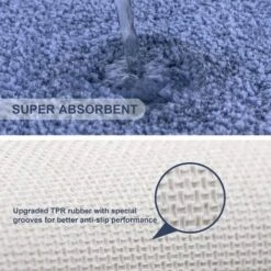 ZOLGINAH Tapis Contour WC Antidérapant Tapis De Toilette WC Épaissi Tapis WC Absorbant Tapis Salle De Bain Ultra Doux En Microfibre, Séchage Rapide, Lavable En Machine - 50 X 60cm (Wedgewood) 10 ZOLGINAH Tapis Contour WC Antidérapant Tapis De Toilette WC Épaissi Tapis WC Absorbant Tapis Salle De Bain Ultra Doux En Microfibre, Séchage Rapide, Lavable En Machine - 50 X 60cm (Wedgewood) -Geberit || Grohe || ALLIBERT Soldes 69469752 4