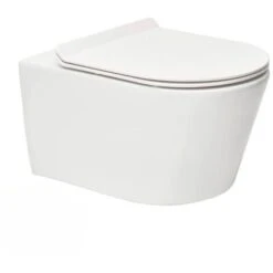 Grohe Pack WC Rapid SL Autoportant + WC Sans Bride SAT Brevis + Abattant Ultra-fin Softclose Plaque Blanche (ProjectBrevis-3) -Geberit || Grohe || ALLIBERT Soldes 69629248 4