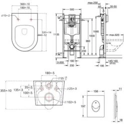 Grohe Pack WC Rapid SL Autoportant + WC Sans Bride SAT Brevis + Abattant Ultra-fin Softclose Plaque Blanche (ProjectBrevis-3) -Geberit || Grohe || ALLIBERT Soldes 69629248 5