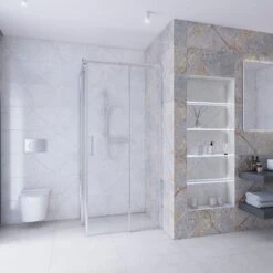 Geberit Pack WC Bâti-support Duofix UP100 + WC Sans Bride SAT Brevis + Abattant Ultra-fin, Softclose + Plaque Chrome Mat -Geberit || Grohe || ALLIBERT Soldes 69629251 3