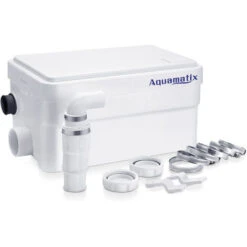 Pompe De Relevage Sanitaire Aquamatix Dusch 250W Silencieux Douche Pompe Eaux Usées