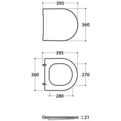 Cuvette De Toilette 43 Cm + Housse De Siège à Fermeture Amortie Globo Forty FOS06+FOR22 -Geberit || Grohe || ALLIBERT Soldes 70128490 4