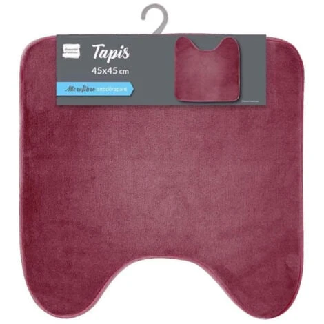 Tapis Contour WC Vitamine 45x45cm Framboise 4 Tapis Contour WC Vitamine 45x45cm Framboise – Image 2