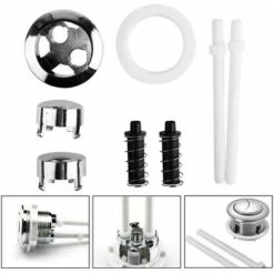 Mécanisme De Chasse D'eau Lot De 1 Boutons Pression Universels Pour Réservoir D'eau De WC - 38 Mm - Bouton Pop-up - Bouton De Chasse D'eau Standard 10 Mécanisme De Chasse D'eau Lot De 1 Boutons Pression Universels Pour Réservoir D'eau De WC - 38 Mm - Bouton Pop-up - Bouton De Chasse D'eau Standard -Geberit || Grohe || ALLIBERT Soldes 70886541 4