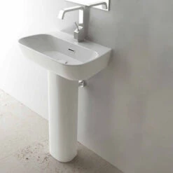 Colonne Pour Lavabo Modèle F50 Small Compatible Avec Lavabo E112LV601 Cm 60x40 Domus Falerii