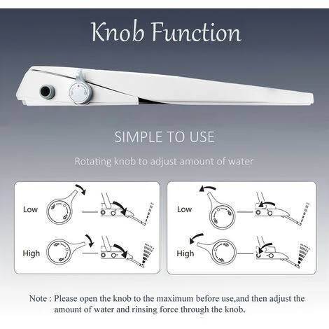 MEJE Abattant Wc Japonais Lavant Non électrique,double Buse Autonettoyante-allongéé 5 MEJE Abattant Wc Japonais Lavant Non électrique,double Buse Autonettoyante-allongéé – Image 3