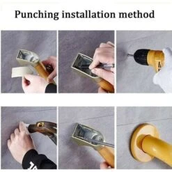 Barres D'appui Pour Baignoire Et Douche Monobloc Pour Personnes âgées Poignée De Douche Main Courante En Bois Pour Escalier Support De Sécurité Extérieur Main Courante 34cm Pour Personne à Mobilité Ré -Geberit || Grohe || ALLIBERT Soldes 72372258 5