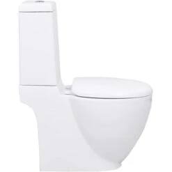Toilette En Céramique Écoulement D'eau à L'arrière Blanc VidaXL -Geberit || Grohe || ALLIBERT Soldes 733042 4