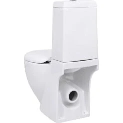 Toilette En Céramique Écoulement D'eau à L'arrière Blanc VidaXL -Geberit || Grohe || ALLIBERT Soldes 733042 5
