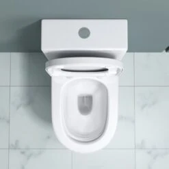 Sogood WC à Poser Céramique Blanc Toilette Avec Réservoir Abattant Silencieux Avec Frein De Chute Aix176T -Geberit || Grohe || ALLIBERT Soldes 73759183 4