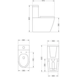 Sogood WC à Poser Céramique Blanc Toilette Avec Réservoir Abattant Silencieux Avec Frein De Chute Aix176T -Geberit || Grohe || ALLIBERT Soldes 73759183 5