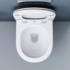 Sogood WC Suspendu Céramique Blanc Toilette Abattant Silencieux Avec Frein De Chute Aix306 -Geberit || Grohe || ALLIBERT Soldes 73759205 4