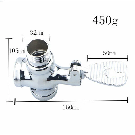 Robinet De Chasse D'eau Pour WC,Alliage 4 Robinet De Chasse D'eau Pour WC,Alliage – Image 2