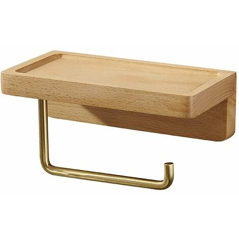 SEENLIN Devidoir Porte Papier Toilette Double Installation Bois Massif Hêtre Dérouleur Support Papier WC Mural Auto-adhésif Coins Arrondis Porte Rouleau De Papier Décor Pour La Salle De Bain Cuisine(H 3 SEENLIN Devidoir Porte Papier Toilette Double Installation Bois Massif Hêtre Dérouleur Support Papier WC Mural Auto-adhésif Coins Arrondis Porte Rouleau De Papier Décor Pour La Salle De Bain Cuisine(H