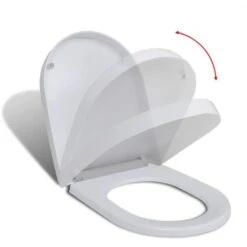 Abattant WC à Fermeture En Douceur Siège Toilette Lunette 45 X 35 Cm 9 Abattant WC à Fermeture En Douceur Siège Toilette Lunette 45 X 35 Cm -Geberit || Grohe || ALLIBERT Soldes 75565444 3