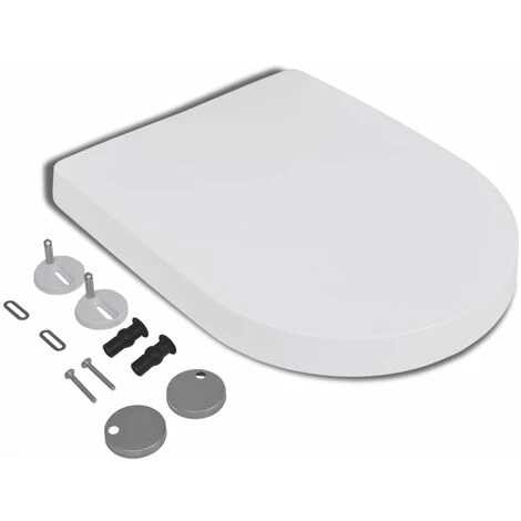 Abattant WC à Fermeture En Douceur Siège Toilette Lunette 45 X 35 Cm 6 Abattant WC à Fermeture En Douceur Siège Toilette Lunette 45 X 35 Cm – Image 4