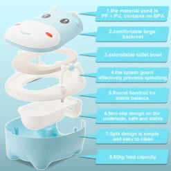 SWANEW Pot Pour Enfant, Pot D'apprentissage, Pot De Chambre, Accessoire De Toilette, Entraîneur De Toilette Drôle Pour Bébé -Geberit || Grohe || ALLIBERT Soldes 75648761 3