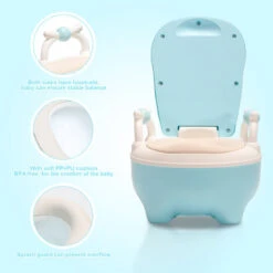SWANEW Pot Pour Enfant, Pot D'apprentissage, Pot De Chambre, Accessoire De Toilette, Entraîneur De Toilette Drôle Pour Bébé -Geberit || Grohe || ALLIBERT Soldes 75648761 4