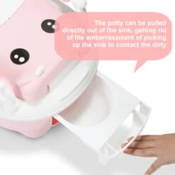 VINGO Pot Pour Enfant Siège Enfant Pot Pour Enfant Pliable Toilette Formateur Apprentissage Pot -Geberit || Grohe || ALLIBERT Soldes 75651190 5