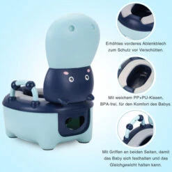 VINGO Pot Pour Enfant, Pot D'apprentissage, Pot De Chambre, Accessoire De Toilette, Entraîneur De Toilette Drôle Pour Bébé -Geberit || Grohe || ALLIBERT Soldes 75651191 4