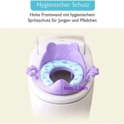 Reducteur Wc Enfant - Réducteur De Toilette Bébé,Siège De Toilette Garçons Et Filles,Coussin De Siège De Toilette Avec Poignée Et Doss -Geberit || Grohe || ALLIBERT Soldes 75989553 5