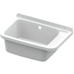 Lavabo à Suspendre 59x39x28cm Pour Jardin Extérieur Lavabo 60