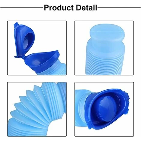 Toilette De Poche, Urinoir Rétractable D'urgence, Tasse D'urine En Entonnoir En Silicone, Bouteille De Pipi De Toilette Portable Pour Enfants Adultes 6 Toilette De Poche, Urinoir Rétractable D'urgence, Tasse D'urine En Entonnoir En Silicone, Bouteille De Pipi De Toilette Portable Pour Enfants Adultes – Image 4