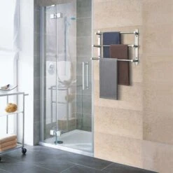 Porte-serviettes Mural Multilayer 304 En Acier Inoxydable - 40 Cm - Fixation Murale - 3 Barres - Pour Salle De Bain Et Cuisine -Geberit || Grohe || ALLIBERT Soldes 78531346 4
