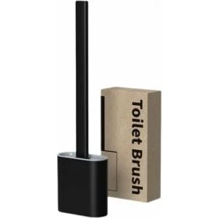 Brosse De Toilette En Silicone Flex Avec Support,Brosse De Toilette À Nettoyage En Profondeur Avec Poignée En Plastique Antidérapante,Tête De Cuvette Pliable Pour Nettoyer Le Coin Des Toilettesour