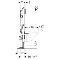 Bâti-support DUOFIX En Applique 112cm Pour WC Suspendu - GEBERIT - 111.906.00.5 -Geberit || Grohe || ALLIBERT Soldes 78755905 3