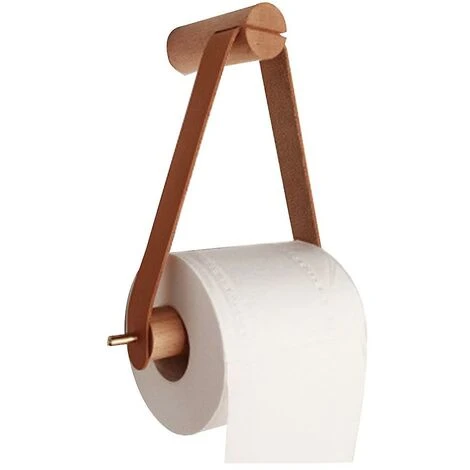 Porte-rouleau De Papier Toilette En Bois, Porte-rouleau De Papier Toilette, Porte-rouleau Mural 4 Porte-rouleau De Papier Toilette En Bois, Porte-rouleau De Papier Toilette, Porte-rouleau Mural – Image 2