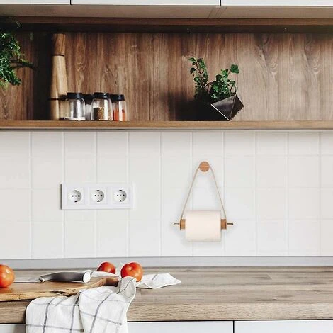 Porte-rouleau De Papier Toilette En Bois, Porte-rouleau De Papier Toilette, Porte-rouleau Mural 7 Porte-rouleau De Papier Toilette En Bois, Porte-rouleau De Papier Toilette, Porte-rouleau Mural – Image 5