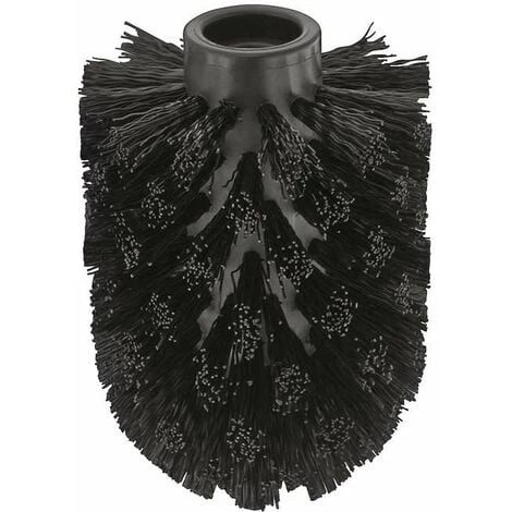 Tête De Brosse De Rechange WC Plastique Noir à Visser 90 X 70mm Taille Standard Toilettes Cabinet Salle De Bain Nettoyage Hygiène Propreté 3 Tête De Brosse De Rechange WC Plastique Noir à Visser 90 X 70mm Taille Standard Toilettes Cabinet Salle De Bain Nettoyage Hygiène Propreté