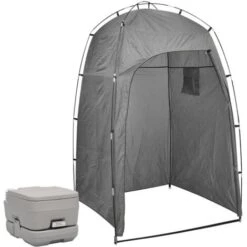 Toilette Portable De Camping | Toilette Portable WC Avec Tente 10+10 L 82028