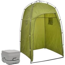 Toilette De Camping | Toilette Portable WC Chimique Avec Tente 10+10 L 83234