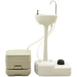 Toilette De Camping | Toilette Portable WC Chimique 10+10L Et Support à Lave-mains 20L 24317 -Geberit || Grohe || ALLIBERT Soldes 80862810 3