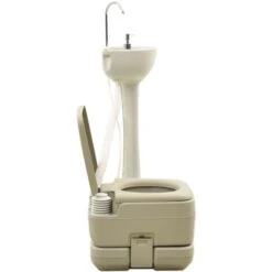 Toilette De Camping | Toilette Portable WC Chimique 10+10L Et Support à Lave-mains 20L 24317 -Geberit || Grohe || ALLIBERT Soldes 80862810 5